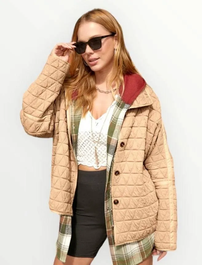 Women's soft quilted jacket