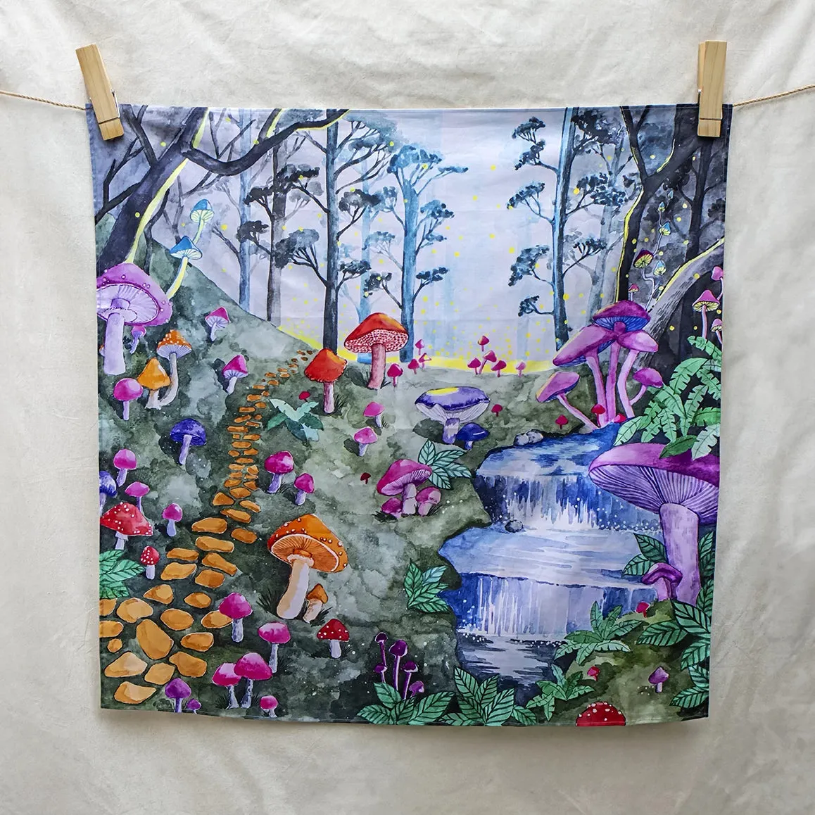 Wonderie The Enchanted Toadstool Forest Playcloth