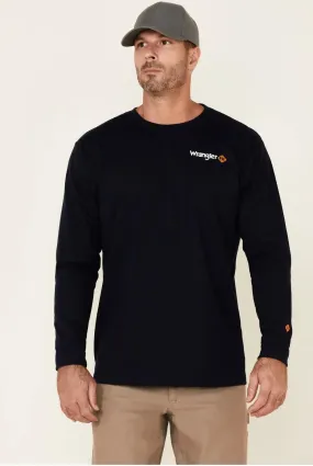 WRANGLER - FR Men's USA Graphic Long Sleeve Work T-Shirt, Navy