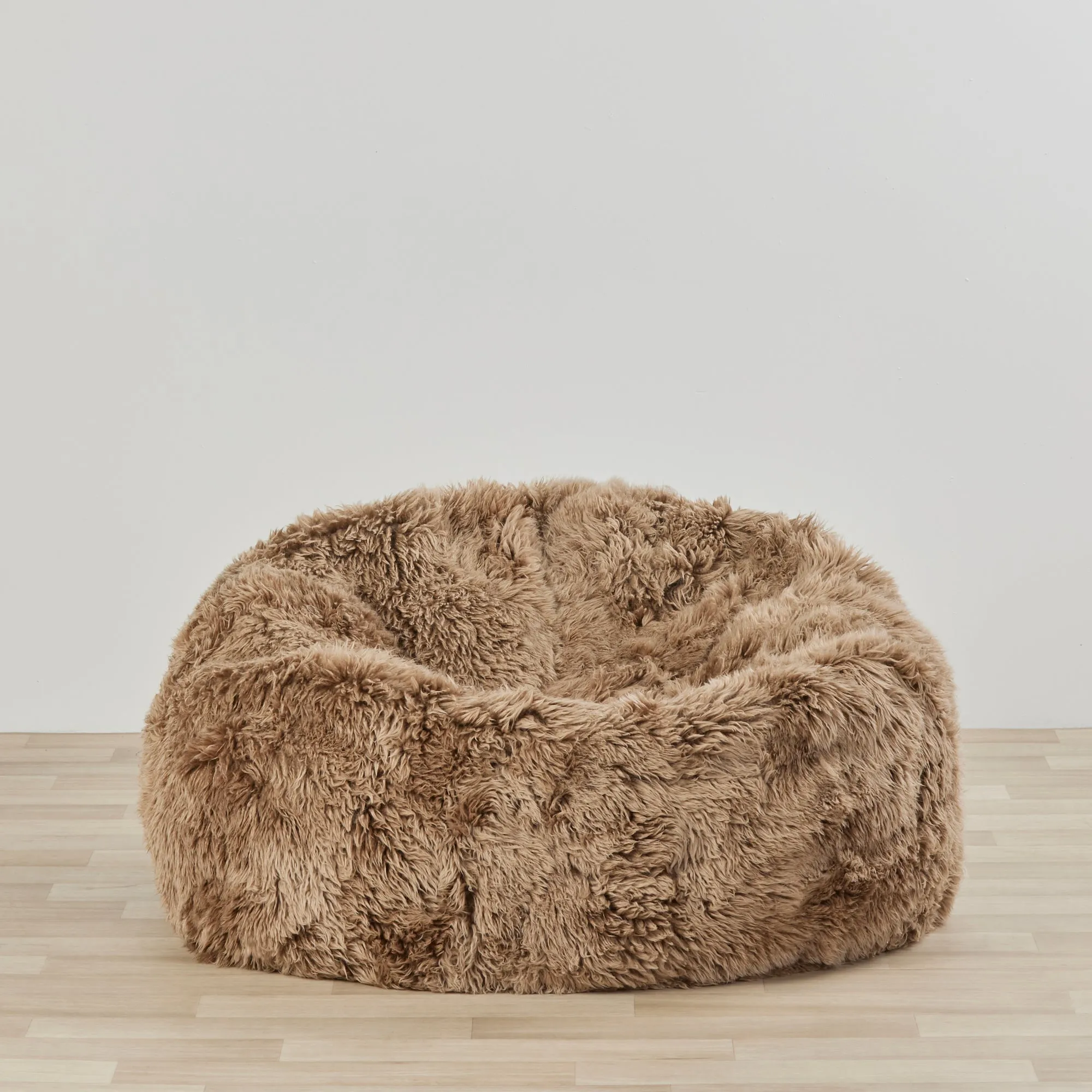 Wyatt Sheepskin Bean Bag - Beige